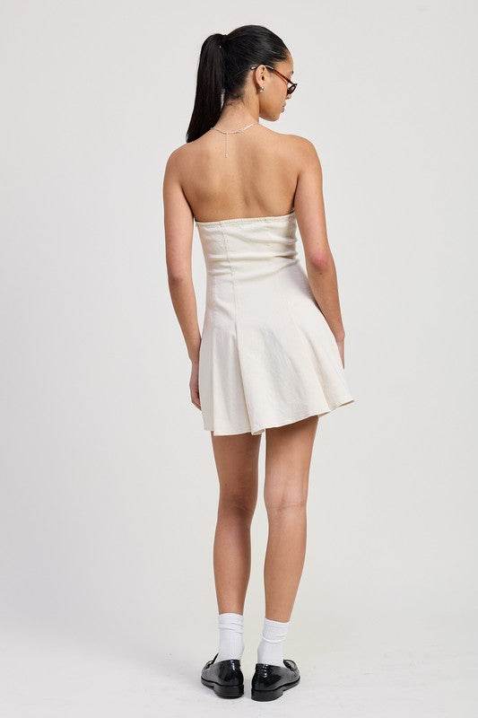STRAPLESS MINI RUFFLE DRESS - Shop Style & More | Fresh Looks, Everyday Deals & Free Shipping