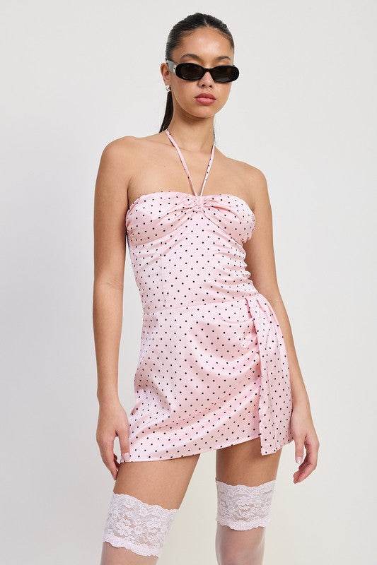 MINI HALTER POLKA DOT DRESS - Shop Style & More | Fresh Looks, Everyday Deals & Free Shipping
