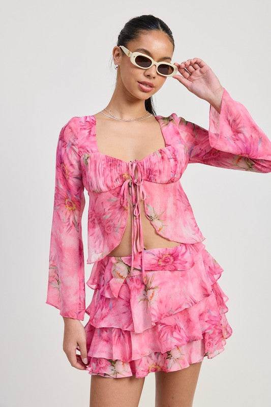 LONG SLEEVE FLARED TOP - Shop Style & More | Fresh Looks, Everyday Deals & Free Shipping