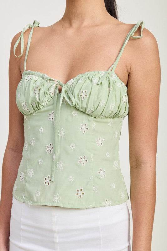BUSTIER TOP WITH SHOULDER TIES - Shop Style & More | Fresh Looks, Everyday Deals & Free Shipping