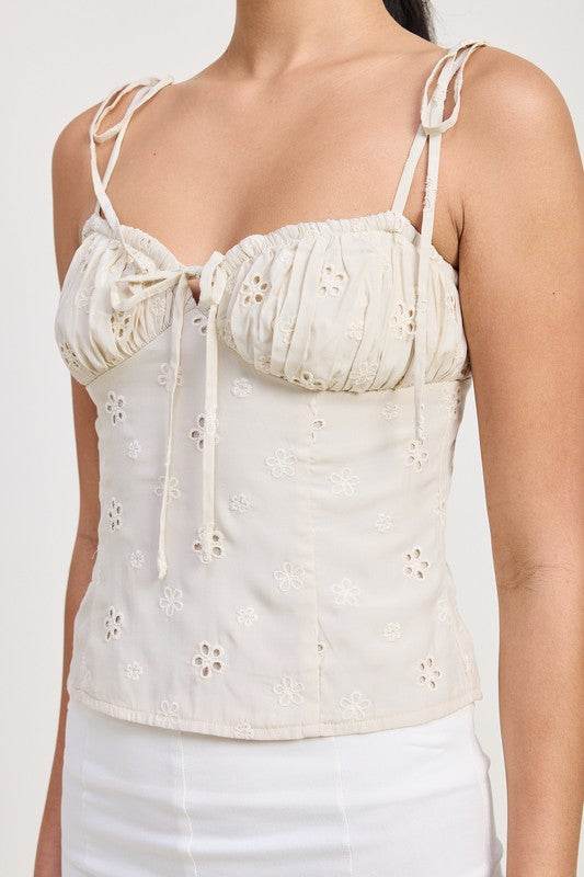 BUSTIER TOP WITH SHOULDER TIES - Shop Style & More | Fresh Looks, Everyday Deals & Free Shipping