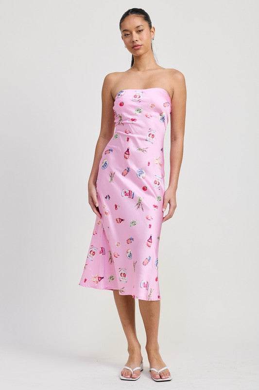 BIAS CUT TUBE MIDI DRESS - Shop Style & More | Fresh Looks, Everyday Deals & Free Shipping