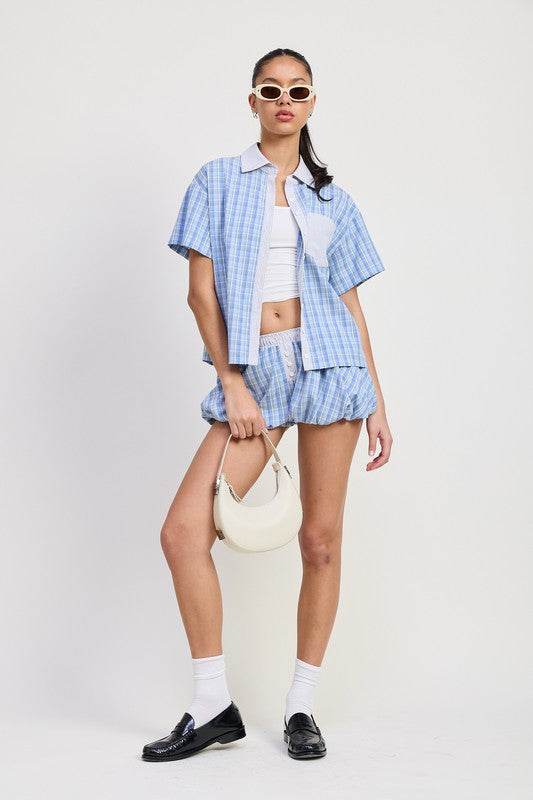 MIX MEDIA OVERSIZED SHIRT - Shop Style & More | Fresh Looks, Everyday Deals & Free Shipping