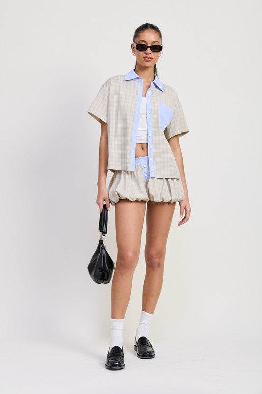 MIX MEDIA OVERSIZED SHIRT - Shop Style & More | Fresh Looks, Everyday Deals & Free Shipping