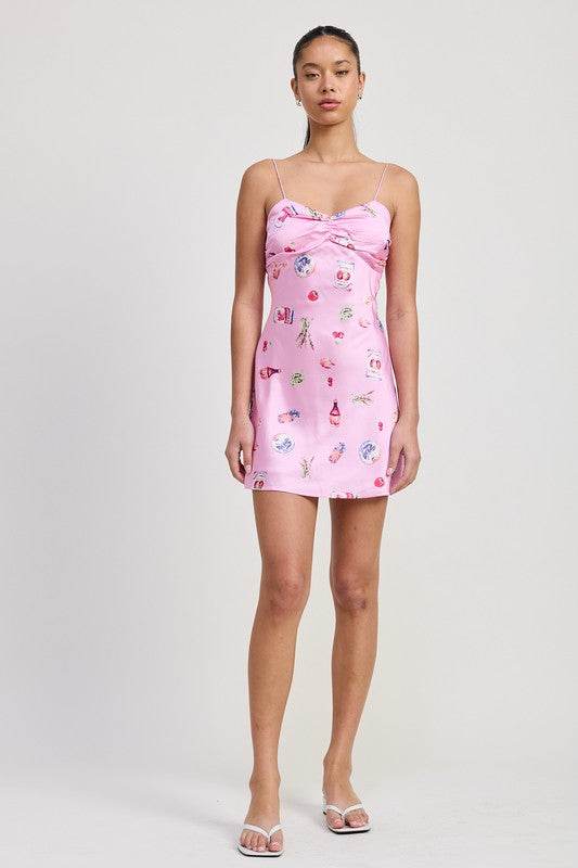 FLORAL MINI SATIN DRESS WITH SPAGHETTI STRAPS - Shop Style & More | Fresh Looks, Everyday Deals & Free Shipping