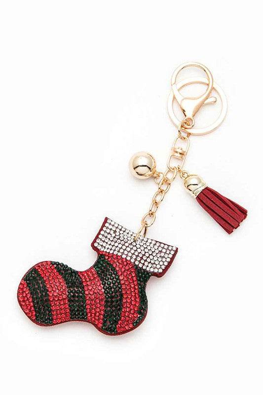 Christmas Stocking Pave Key Chain - Shop Style & More | Fresh Looks, Everyday Deals & Free Shipping