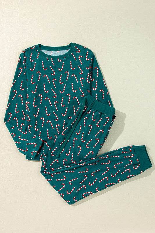 Green Christmas Top and Pants Lounge Set - Shop Style & More | Fresh Looks, Everyday Deals & Free Shipping