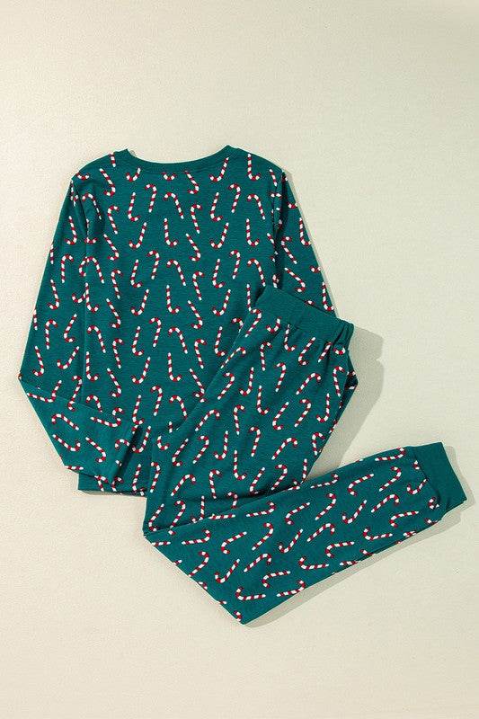 Green Christmas Top and Pants Lounge Set - Shop Style & More | Fresh Looks, Everyday Deals & Free Shipping