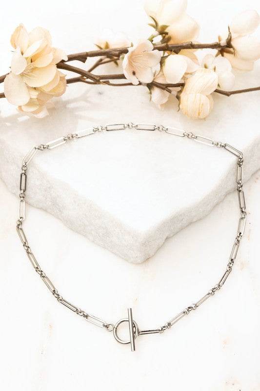18K STAINLESS STEEL TOGGLE CHAIN NECKLACE - Shop Style & More | Fresh Looks, Everyday Deals & Free Shipping