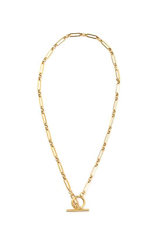 18K STAINLESS STEEL TOGGLE CHAIN NECKLACE - Shop Style & More | Fresh Looks, Everyday Deals & Free Shipping