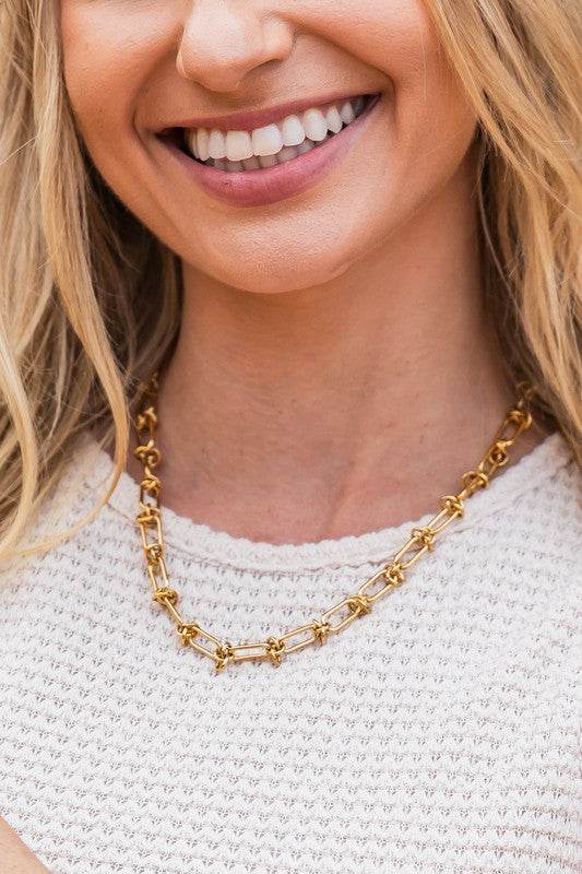 18K STAINLESS STEEL BARBED WIRE CHAIN NECKLACE - Shop Style & More | Fresh Looks, Everyday Deals & Free Shipping