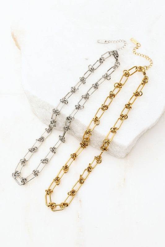 18K STAINLESS STEEL BARBED WIRE CHAIN NECKLACE - Shop Style & More | Fresh Looks, Everyday Deals & Free Shipping