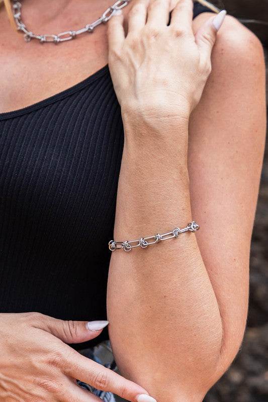 18K STAINLESS STEEL BARBED WIRE CHAIN BRACELET - Shop Style & More | Fresh Looks, Everyday Deals & Free Shipping