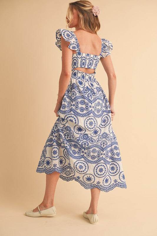 Barb Embroidered Maxi Sundress - Shop Style & More | Fresh Looks, Everyday Deals & Free Shipping