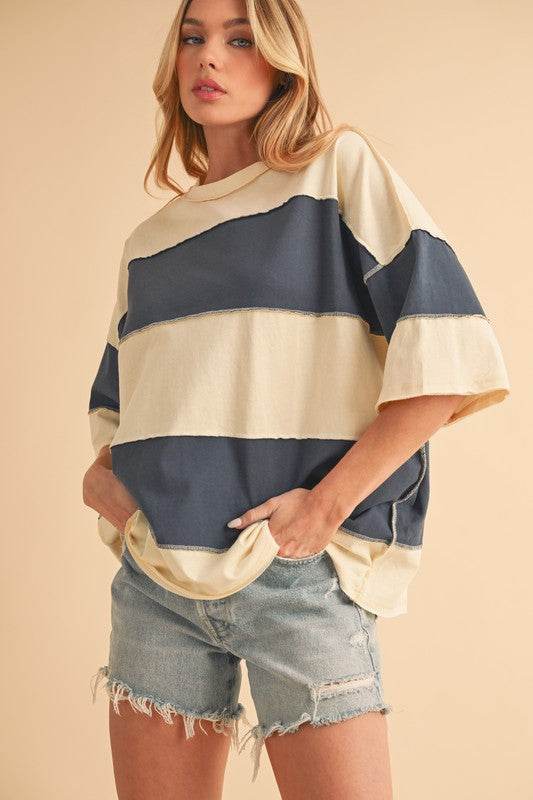 Polly Color Block Top - Shop Style & More | Fresh Looks, Everyday Deals & Free Shipping