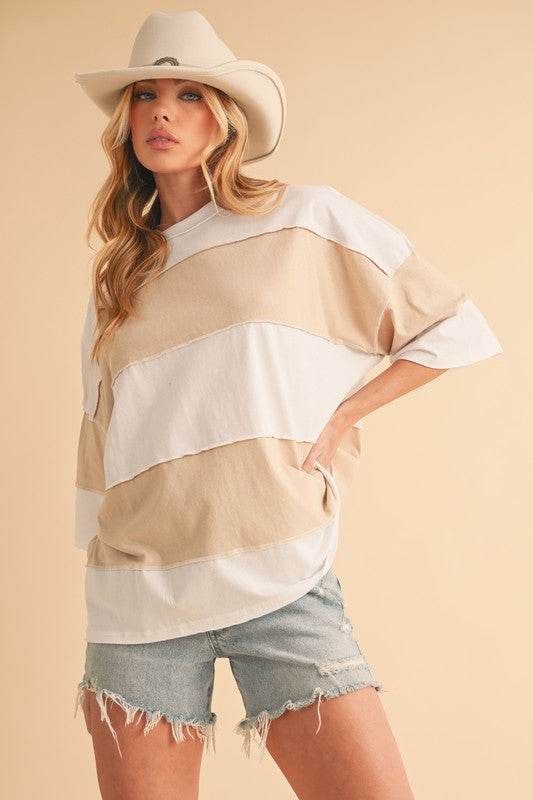 Polly Color Block Top - Shop Style & More | Fresh Looks, Everyday Deals & Free Shipping