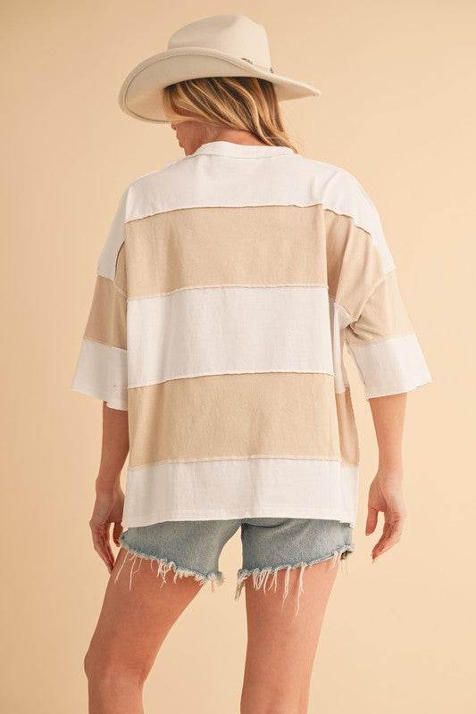 Polly Color Block Top - Shop Style & More | Fresh Looks, Everyday Deals & Free Shipping
