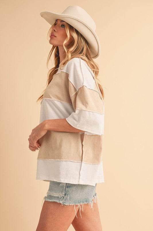 Polly Color Block Top - Shop Style & More | Fresh Looks, Everyday Deals & Free Shipping