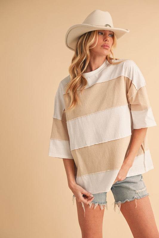 Polly Color Block Top - Shop Style & More | Fresh Looks, Everyday Deals & Free Shipping