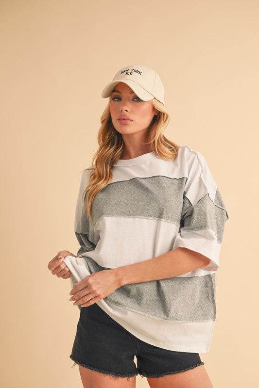 Polly Color Block Top - Shop Style & More | Fresh Looks, Everyday Deals & Free Shipping