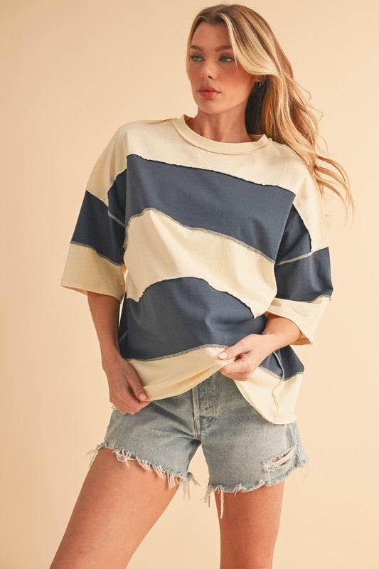 Polly Color Block Top - Shop Style & More | Fresh Looks, Everyday Deals & Free Shipping