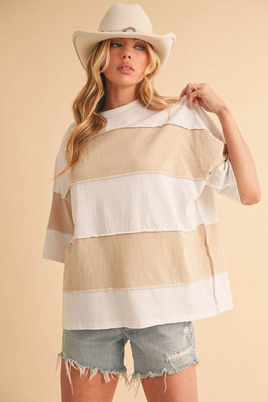 Polly Color Block Top - Shop Style & More | Fresh Looks, Everyday Deals & Free Shipping