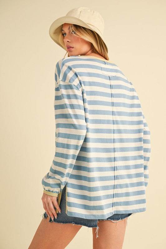 Onida Stripe Top - Shop Style & More | Fresh Looks, Everyday Deals & Free Shipping