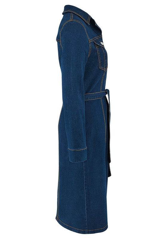 WOMEN FASHION DENIM LONG MAXI DRESS - Shop Style & More | Fresh Looks, Everyday Deals & Free Shipping