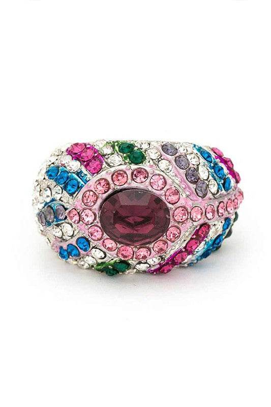 Crystal Feather Stretch Ring - Shop Style & More | Fresh Looks, Everyday Deals & Free Shipping