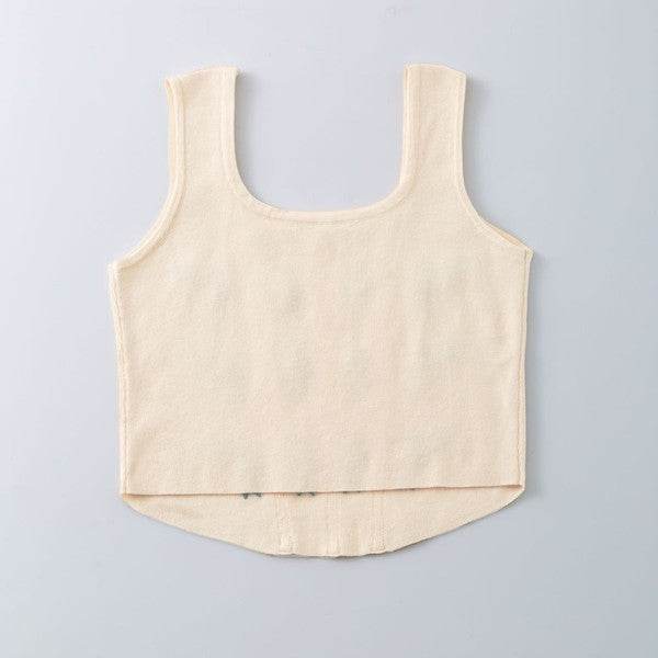 Floral corset tank top - Shop Style & More | Fresh Looks, Everyday Deals & Free Shipping
