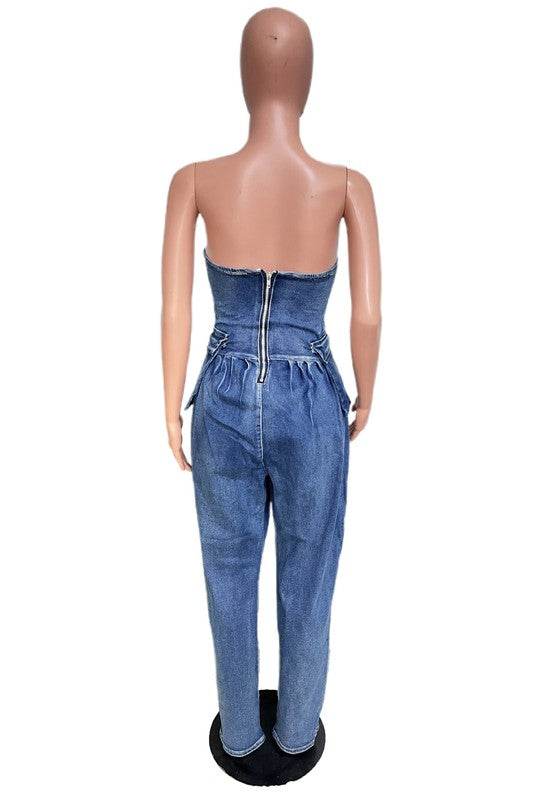 WOMEN FASHION DENIM JUMPSUIT - Shop Style & More | Fresh Looks, Everyday Deals & Free Shipping