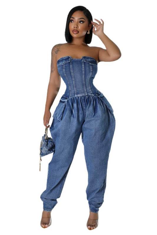 WOMEN FASHION DENIM JUMPSUIT - Shop Style & More | Fresh Looks, Everyday Deals & Free Shipping