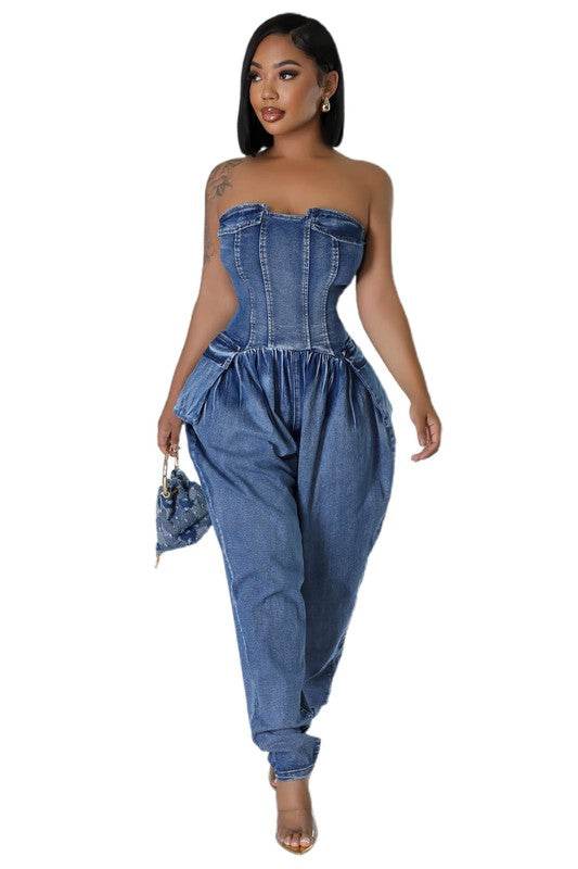 WOMEN FASHION DENIM JUMPSUIT - Shop Style & More | Fresh Looks, Everyday Deals & Free Shipping