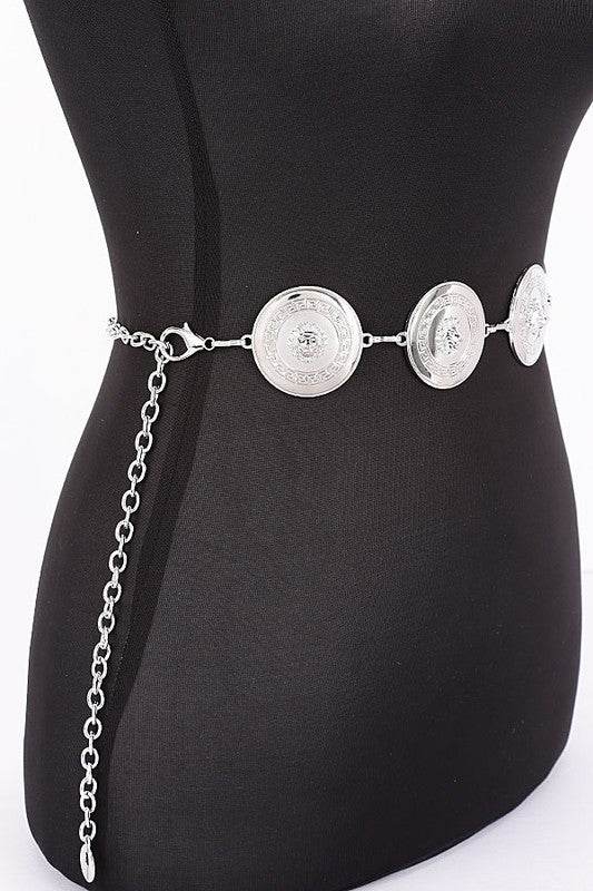 Round Disk Shiny Fashion Chain Belt - Shop Style & More | Fresh Looks, Everyday Deals & Free Shipping
