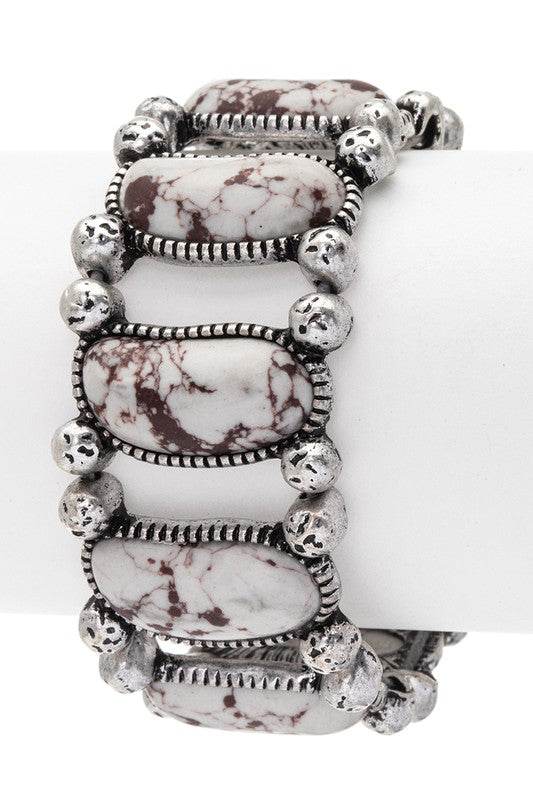 Iconic Stone Stretch Western Bracelet - Shop Style & More | Fresh Looks, Everyday Deals & Free Shipping