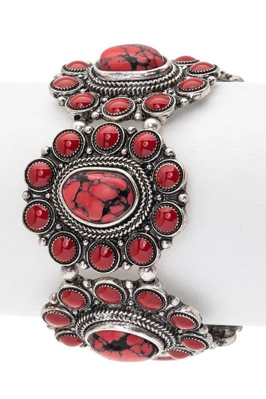 Compressed Stone Western Stretch Bracelet - Shop Style & More | Fresh Looks, Everyday Deals & Free Shipping
