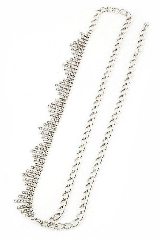 Sparkly Chevron Rhinestone Chain Belt - Shop Style & More | Fresh Looks, Everyday Deals & Free Shipping