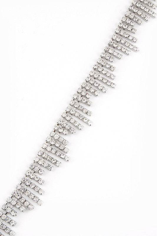 Sparkly Chevron Rhinestone Chain Belt - Shop Style & More | Fresh Looks, Everyday Deals & Free Shipping