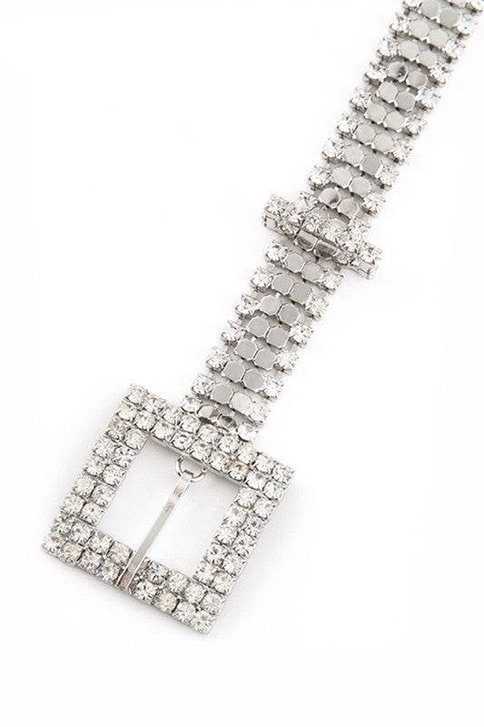 Buckle Rhinestone Mesh Belt - Shop Style & More | Fresh Looks, Everyday Deals & Free Shipping