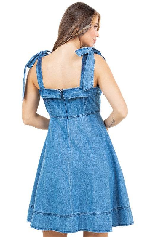 WOMEN FASHION DENIM DRESS - Shop Style & More | Fresh Looks, Everyday Deals & Free Shipping