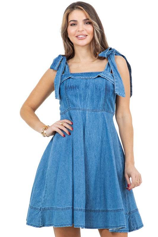 WOMEN FASHION DENIM DRESS - Shop Style & More | Fresh Looks, Everyday Deals & Free Shipping