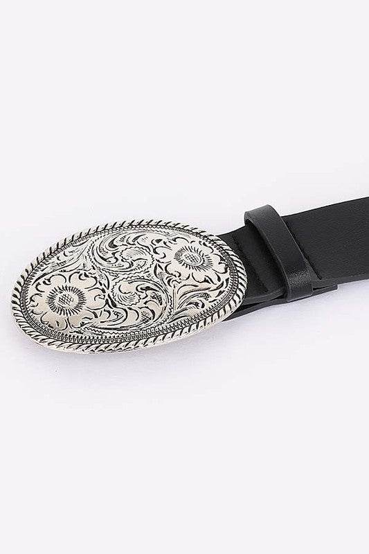 Engraved Western Buckle Fashion Belt - Shop Style & More | Fresh Looks, Everyday Deals & Free Shipping