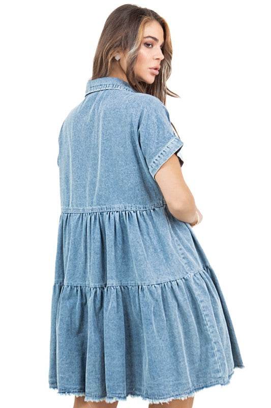 WOMEN FASHION DENIM DRESS - Shop Style & More | Fresh Looks, Everyday Deals & Free Shipping