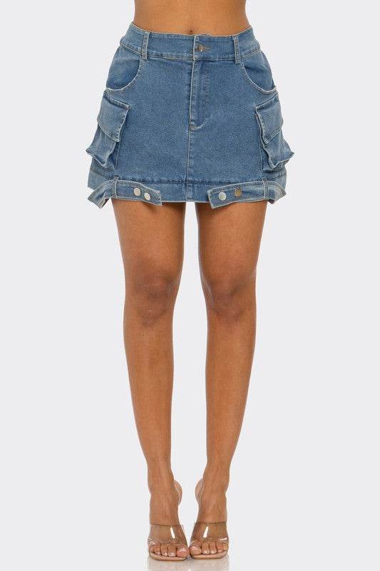 Utility Denim Maxi Skirt - Shop Style & More | Fresh Looks, Everyday Deals & Free Shipping