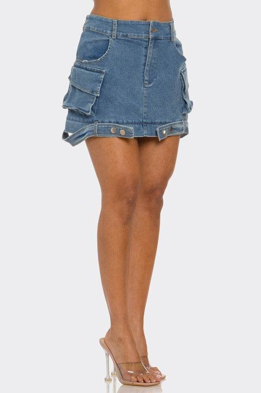 Utility Denim Maxi Skirt - Shop Style & More | Fresh Looks, Everyday Deals & Free Shipping