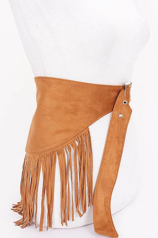 Faux Suede Fringe Western Belt - Shop Style & More | Fresh Looks, Everyday Deals & Free Shipping