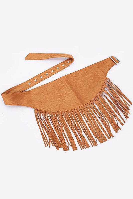 Faux Suede Fringe Western Belt - Shop Style & More | Fresh Looks, Everyday Deals & Free Shipping