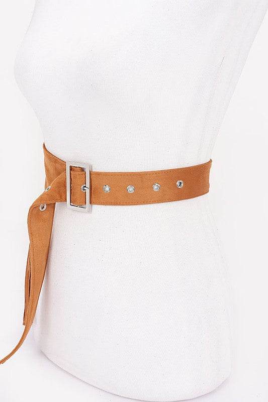 Faux Suede Fringe Western Belt - Shop Style & More | Fresh Looks, Everyday Deals & Free Shipping