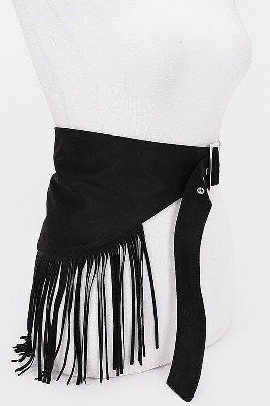 Faux Suede Fringe Western Belt - Shop Style & More | Fresh Looks, Everyday Deals & Free Shipping