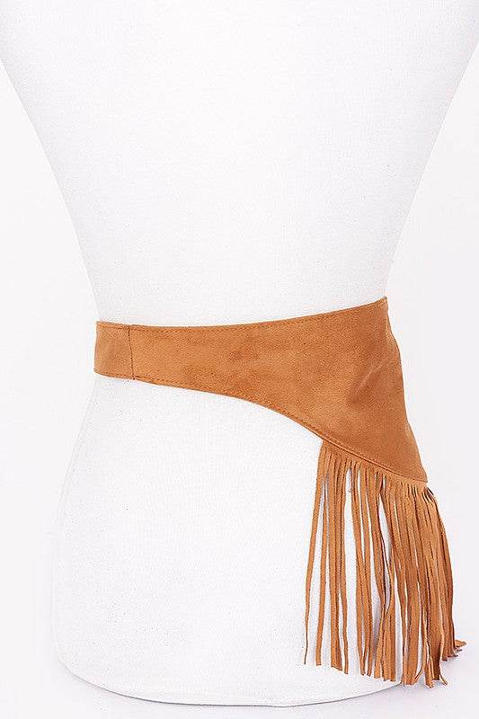 Faux Suede Fringe Western Belt - Shop Style & More | Fresh Looks, Everyday Deals & Free Shipping